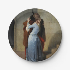 Plato De Papel El beso (de Francesco Hayez)
