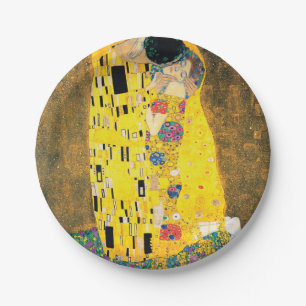 Plato De Papel El beso de Gustavo Klimt