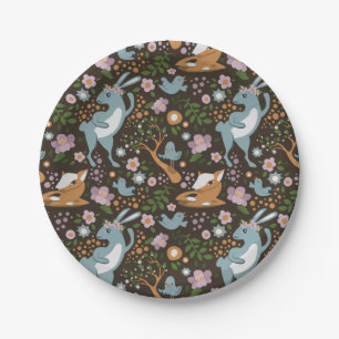 Plato De Papel El bosque amistoso