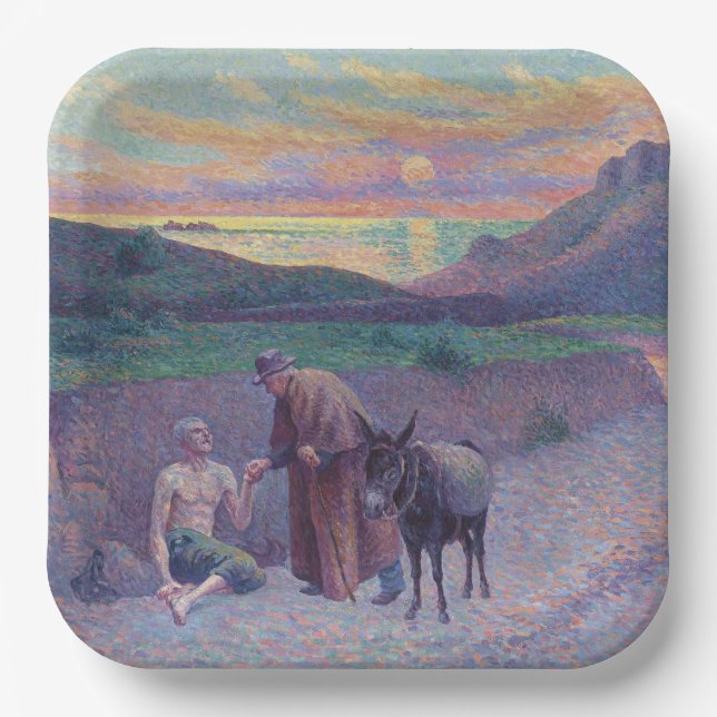 Plato De Papel El buen samaritano (Anverso)