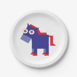 Plato De Papel El burro demócrata