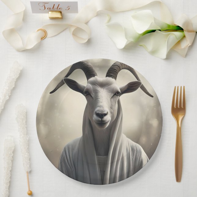 Plato De Papel El Cabra Shepard, (Boda)