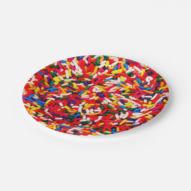 Plato De Papel El caramelo colorido asperja (Angular)