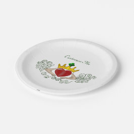 Plato De Papel El cladagh (color completo)