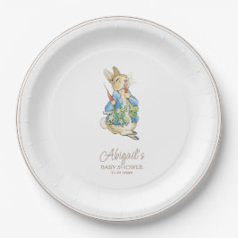 Plato De Papel El clásico Baby Shower Peter the Rabbit