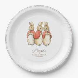 Plato De Papel El clásico Baby Shower Peter the Rabbit