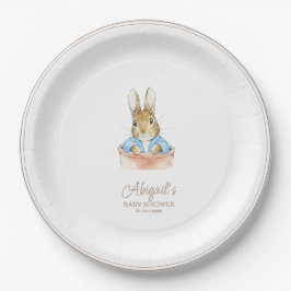 Plato De Papel El clásico Baby Shower Peter the Rabbit