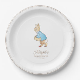 Plato De Papel El clásico Baby Shower Peter the Rabbit