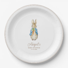 Plato De Papel El clásico Baby Shower Peter the Rabbit