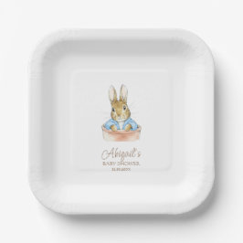 Plato De Papel El clásico Baby Shower Peter the Rabbit