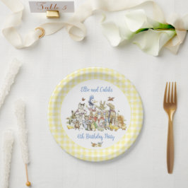 Plato De Papel El clásico Peter the Rabbit Birthday Party