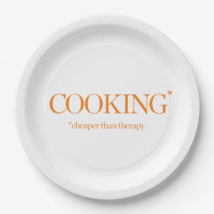 Plato De Papel El cocinar más barato que terapia