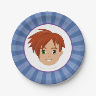 Plato De Papel El crecer con la abadía y las placas del fiesta de