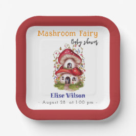 Plato De Papel El cuarto de baño es dulce y está en camino