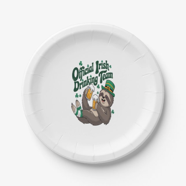 Plato De Papel El Día de San Patricio (Anverso)