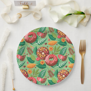 Plato De Papel El día de San Valentín de aula no hace flor person