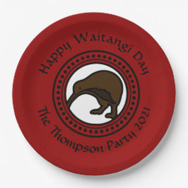 Plato De Papel El Día De Waitangi Puede Editar Texto Nueva Zeland