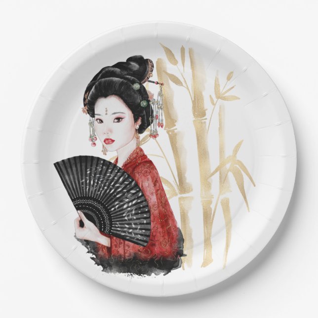 Plato De Papel El diseño de la serie Okinawa 39 (Anverso)
