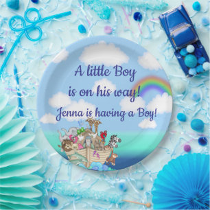 Plato De Papel El favor árabe de Noah en Baby Shower