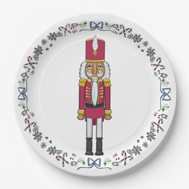 Plato De Papel El Fiesta de los Navidades Nutcracker Prince (Anverso)