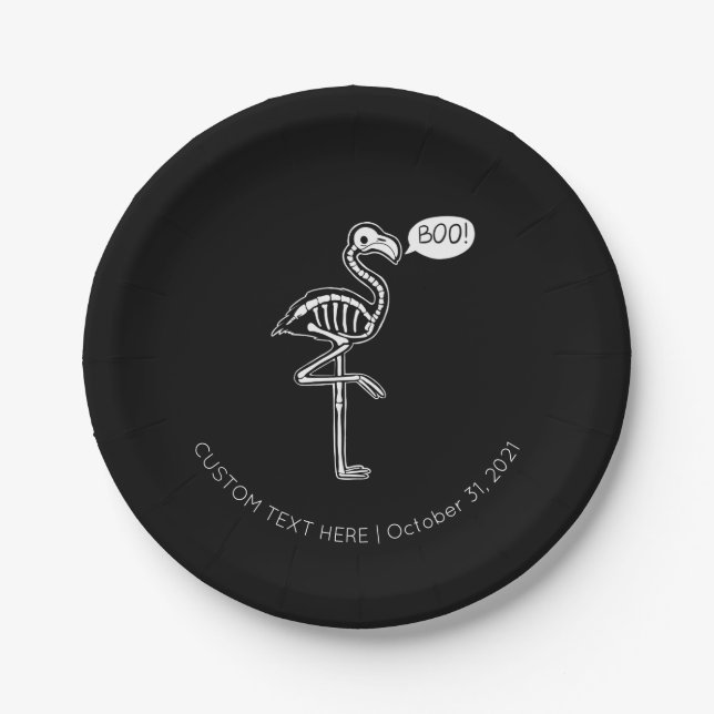 Plato De Papel El flamenco fantasma (Anverso)