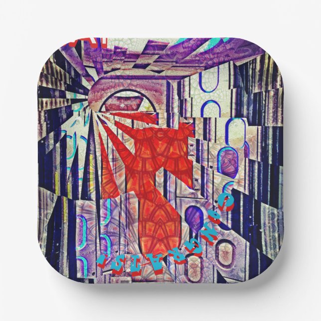 Plato De Papel El futuro del arte retro de mañana (Anverso)