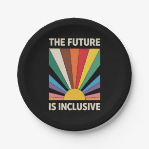 Plato De Papel El Futuro Es Inclusivo Orgullo LGBTQ Aliado Arcoír