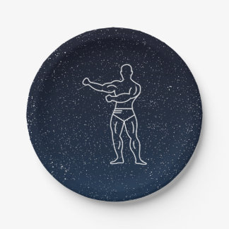 Plato De Papel El gimnasta Muscles mínimo