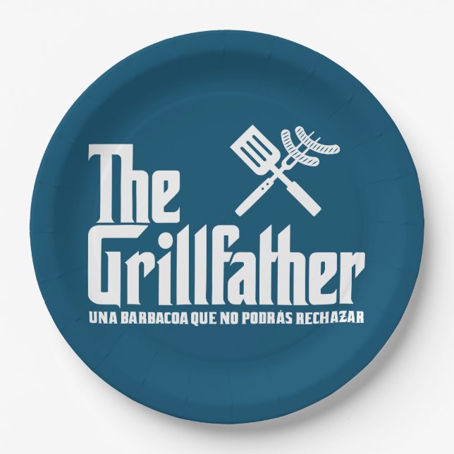 Plato De Papel El Grillfather (Anverso)