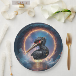 Plato De Papel El Guardián del Portal – Ave de fantasía