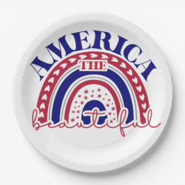 Plato De Papel El hermoso arcoiris de Estados Unidos