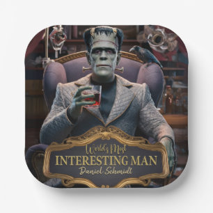Plato De Papel El hombre más interesante del mundo, personalizado