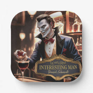 Plato De Papel El hombre más interesante del mundo, personalizado