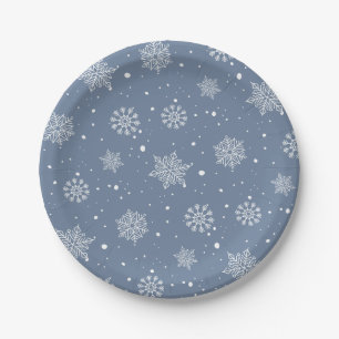 Plato De Papel El invierno hace que el frio se vuelva un Baby Sho