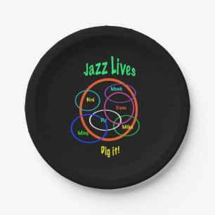Plato De Papel El jazz vive las placas de papel