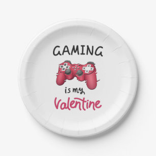 Plato De Papel El juego es mi San Valentín