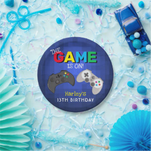 Plato De Papel ¡El Juego Está En Marcha!   Cumpleaños de los vide