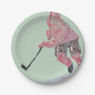 Plato De Papel El jugador de hockey