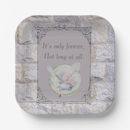 Plato De Papel El laberinto es la única lechuza Boda para siempre