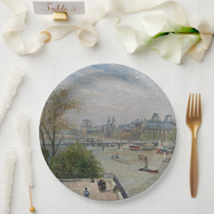 Plato De Papel El Louvre, la primavera de Camille Pissarro