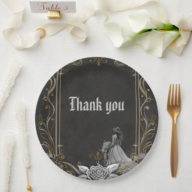 Plato De Papel El lujo y el romance. (Boda)