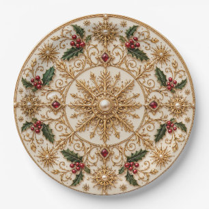 Plato De Papel El Mandala Imperial de Invierno