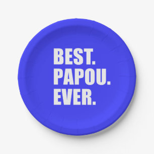 Plato De Papel El mejor fiesta de abuelo siempre griego de Papou