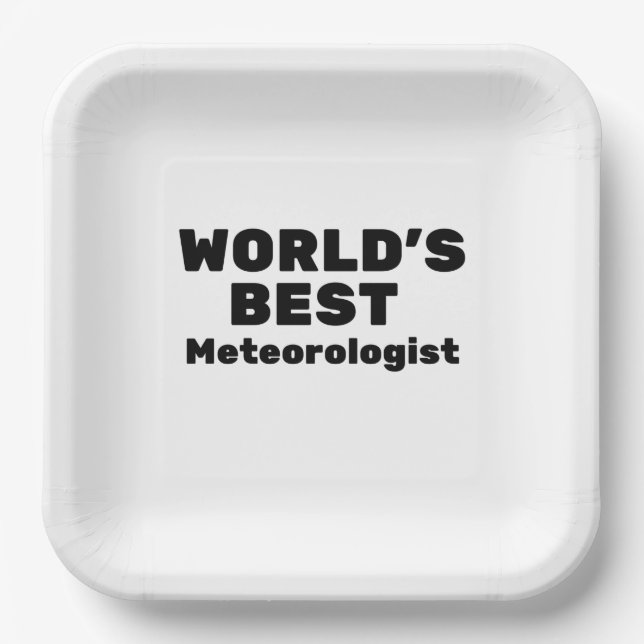 Plato De Papel El mejor meteorólogo del mundo (Anverso)