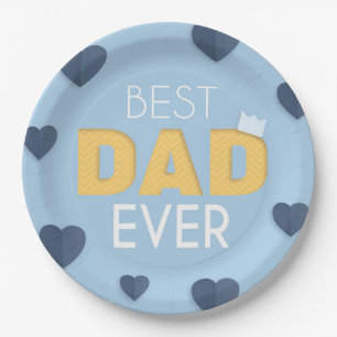 Plato De Papel El mejor papá fue el día del padre