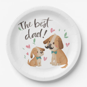 Plato De Papel El mejor perro de papá