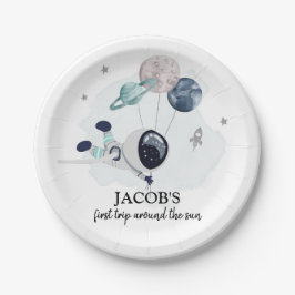 Plato De Papel El niño del espacio exterior, primer viaje alreded