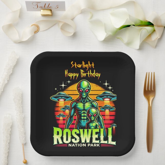 Plato De Papel ¡El Oasis Alien de Roswell te espera! (Boda)