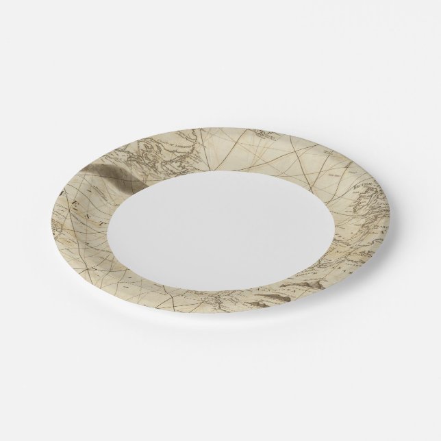 Plato De Papel El océano Atlántico (Angular)