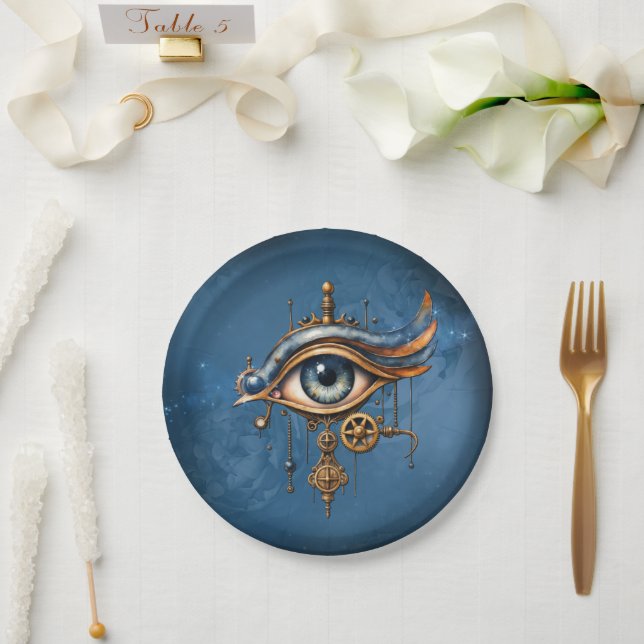 Plato De Papel El ojo mirante del universo (Boda)